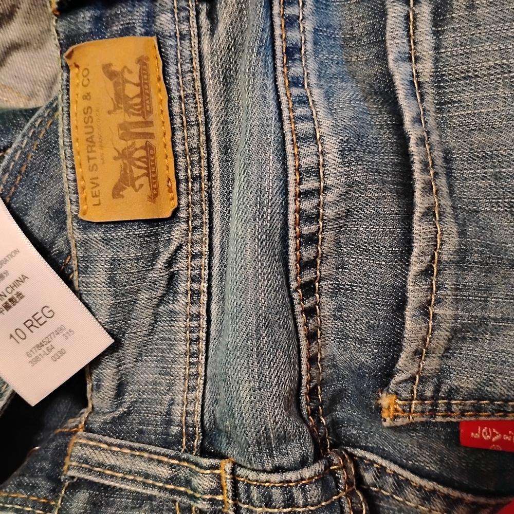 Levi's Blue Jeans Overalls